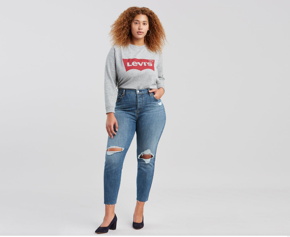 Levi's Wedgie Distressed Skinny Denim Jean // 24W